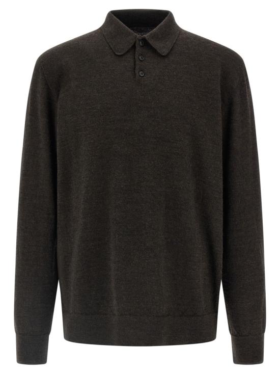 26FW 마르지엘라 엘보 패치 폴로 니트 S50GL0061M13098144M Black