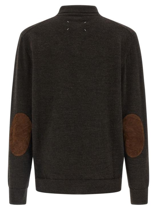 26FW 마르지엘라 엘보 패치 폴로 니트 S50GL0061M13098144M Black - MAISON MARGIELA