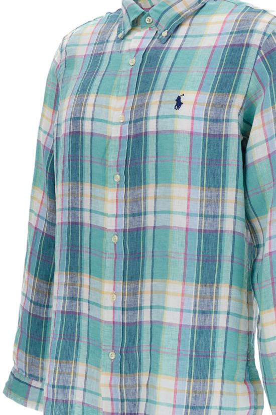 26SS 폴로 랄프로렌 긴팔 셔츠 710B16705001GREENBLUE Multicolor - POLO RALPH LAUREN
