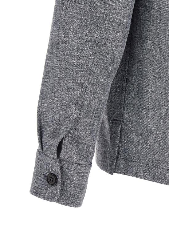 26SS 에르메네질도제냐 긴팔 셔츠 UHV22A3SOT6B422 Grey - ERMENEGILDO ZEGNA