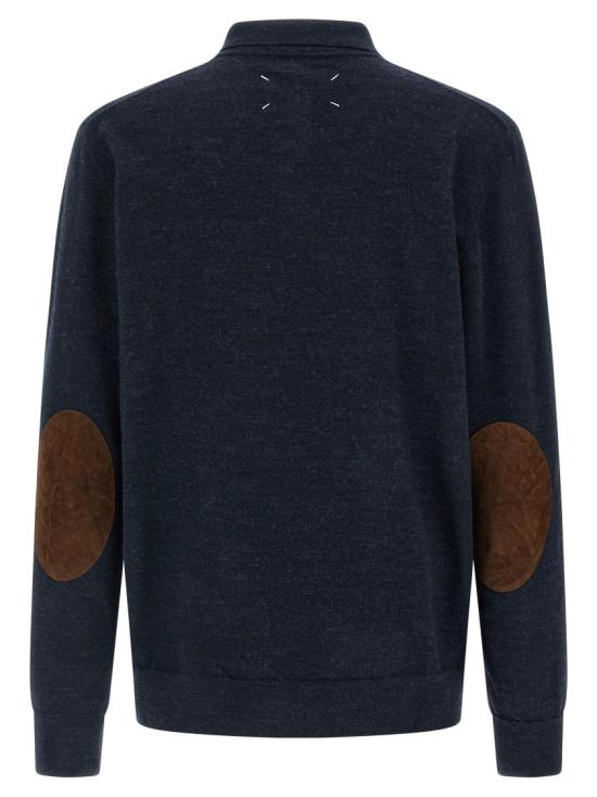 26FW 마르지엘라 엘보 패치 폴로 니트 S50GL0061M13098511M Black - MAISON MARGIELA