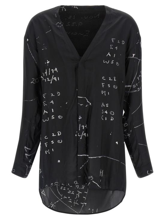 26SS 릭 오웬스 긴팔 셔츠 RU01F2295KP109 Black