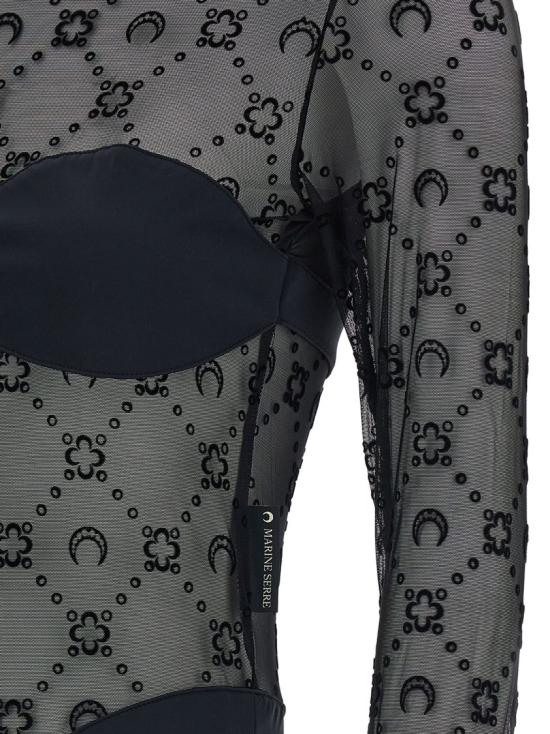 26SS 마린세르 바디수트 티셔츠 WTO474ACJER0005BK99 Black - MARINE SERRE