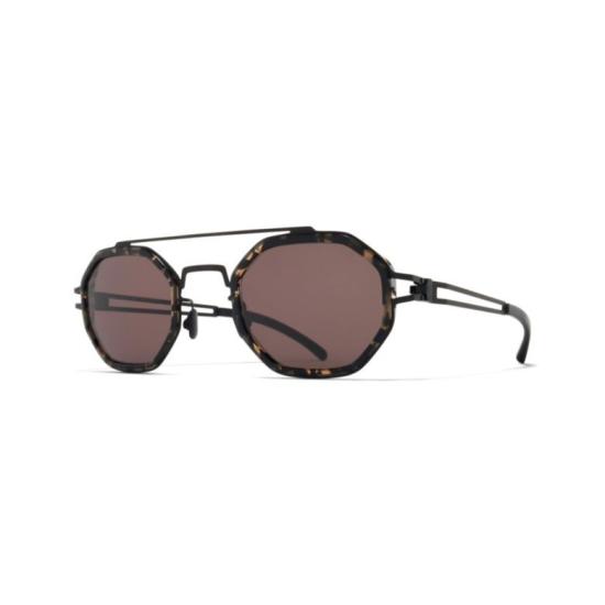  마이키타 선글라스 팔각형 호피무늬  (구멍 뚫린 다리 부분) - MYKITA