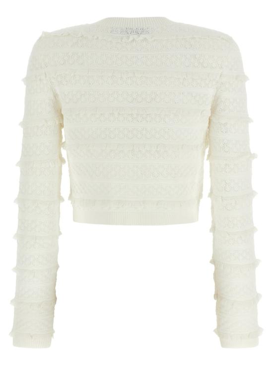 26SS 셀프 포트레이트 니트웨어 SS26063CWWHITE White - SELF PORTRAIT