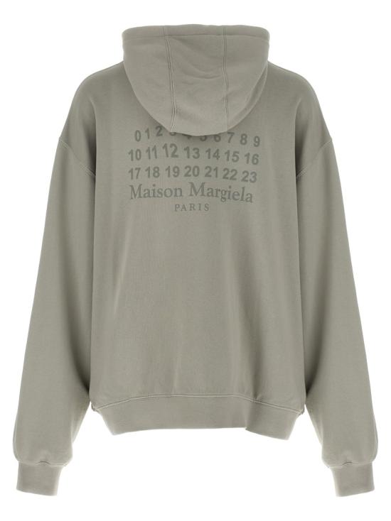25SS 마르지엘라 뉴메릭 로고 후드 S50HG0049M25017801 Grey - MAISON MARGIELA
