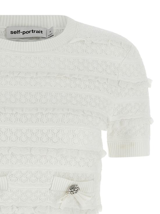 26SS 셀프 포트레이트 탑 SS26063TWWHITE White - SELF PORTRAIT