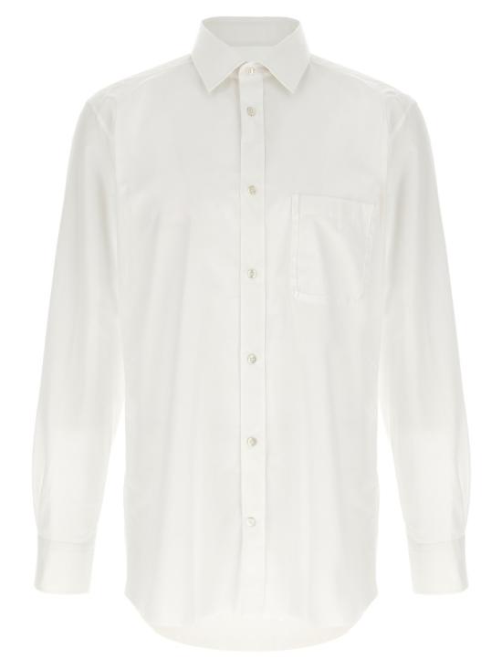 26SS 마르지엘라 Foiled 코튼 포플린 셔츠 S50DT0073S43001102 White