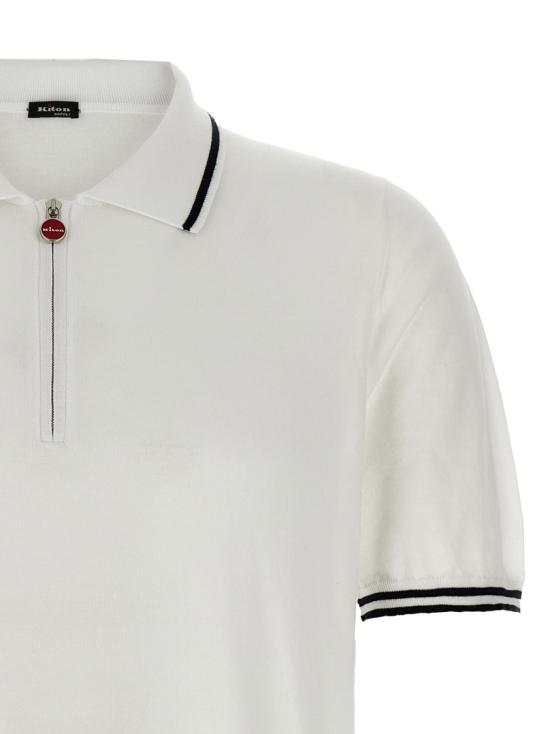25SS 키톤 폴로 티셔츠 UMK0458V110A001 White - KITON