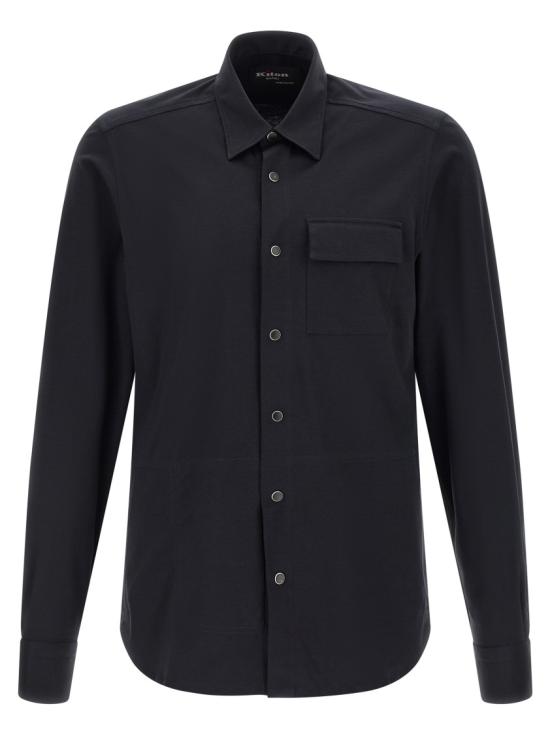 26SS 키톤 긴팔 셔츠 UMCBUBAK06R491100 Black