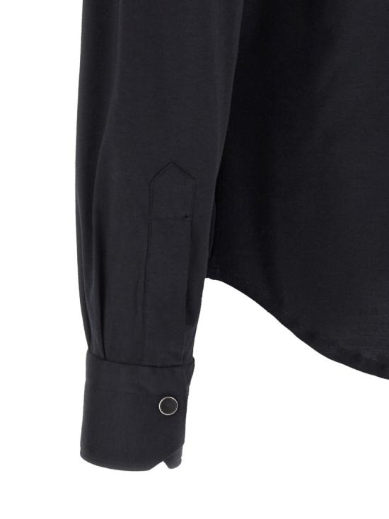 26SS 키톤 긴팔 셔츠 UMCBUBAK06R491100 Black - KITON