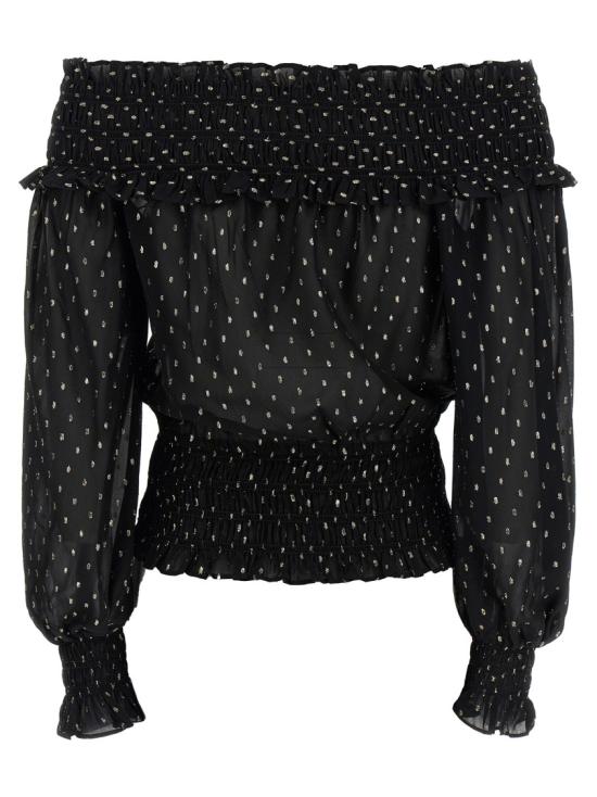 26SS 셀프 포트레이트 블라우스 RS26156TBBBLACK Black - SELF PORTRAIT