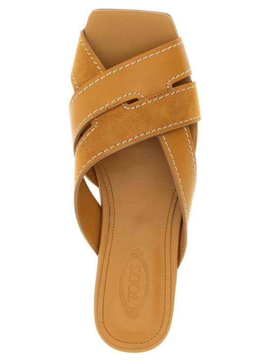 26SS 토즈 레더 크로스 스트랩 샌들 XXW99L0JY50V1SZZZR Brown - TODS