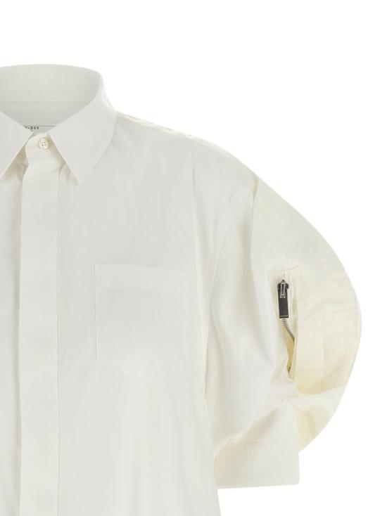 26SS 사카이 셔츠 SCW336151 White - SACAI