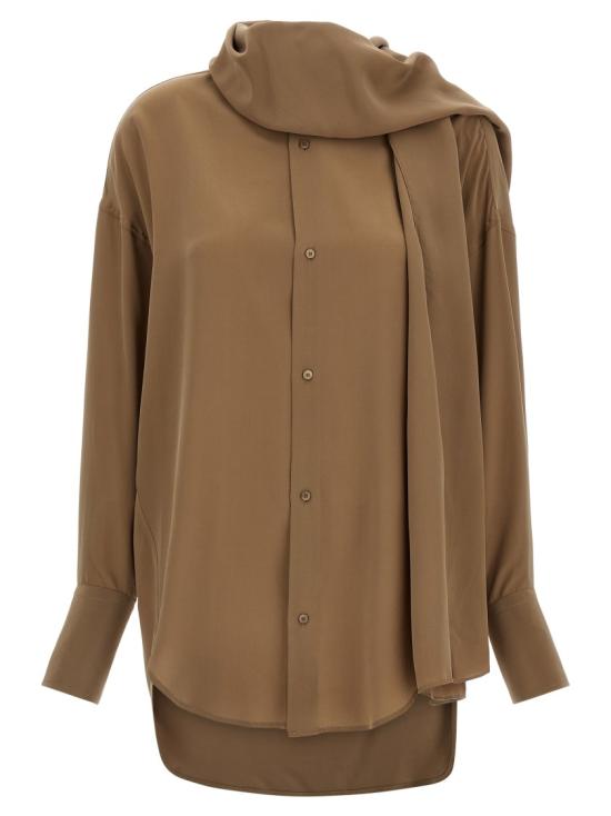 26SS 다크파크 블라우스 WSH24FAC1590090 Brown