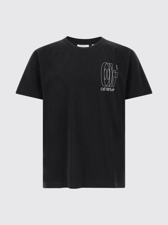 26SS 오프화이트 반팔 티셔츠 OMAA027S26JER003 0001 Black - OFF WHITE