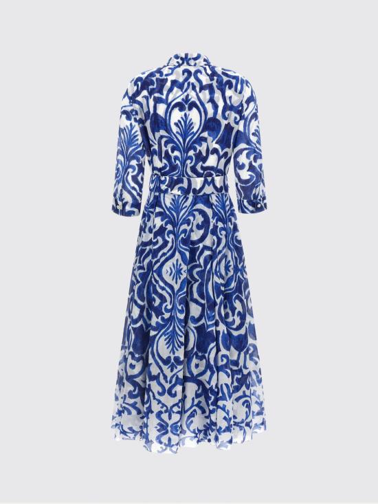 26SS 사만다 성 롱 원피스 ASTERDRESS WHITECOBALTBLU Blue - SAMANTHA SUNG