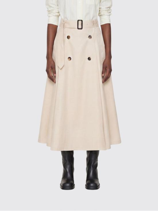 26SS 버버리 개버딘 트렌치 미디 스커트 8126613 Beige