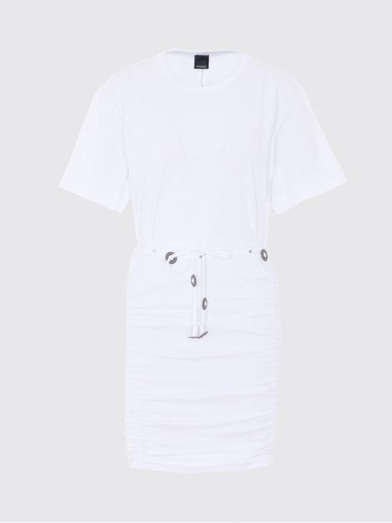 26SS 핑코 롱 원피스 106909A3AR Z04 White - PINKO