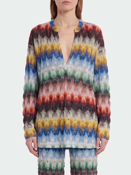 26SS 미소니 긴팔 티셔츠 DS26SJ01BR015J SMSNV Multicolor