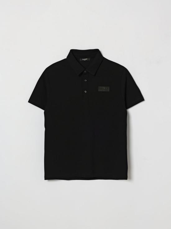 26SS [키즈] 발망 폴로 셔츠 BY8Q01Z3658 930NE Black