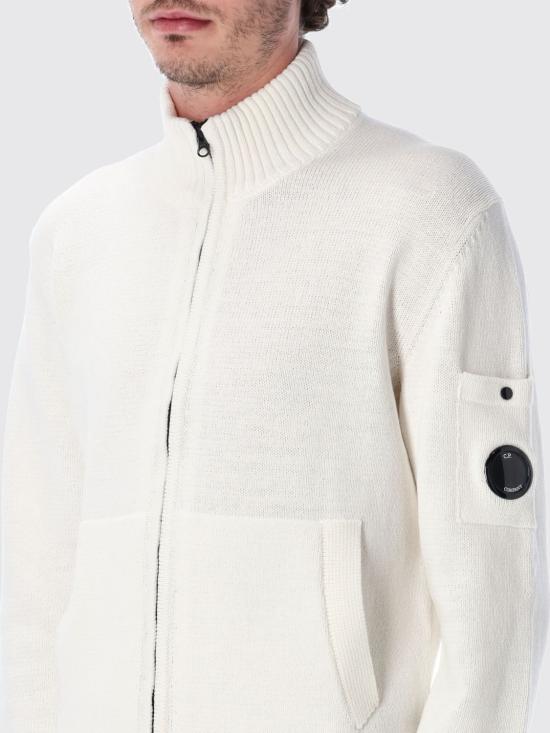 26SS 씨피 컴퍼니 스웨터 20CMKN092A110058A 103 White - C.P. COMPANY
