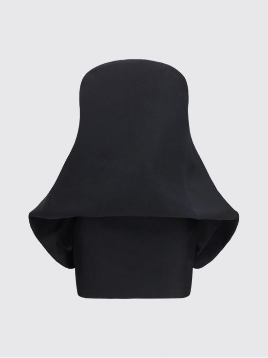 26SS 발렌시아가 롱 원피스 872115TUQ03 1000 Black - BALENCIAGA