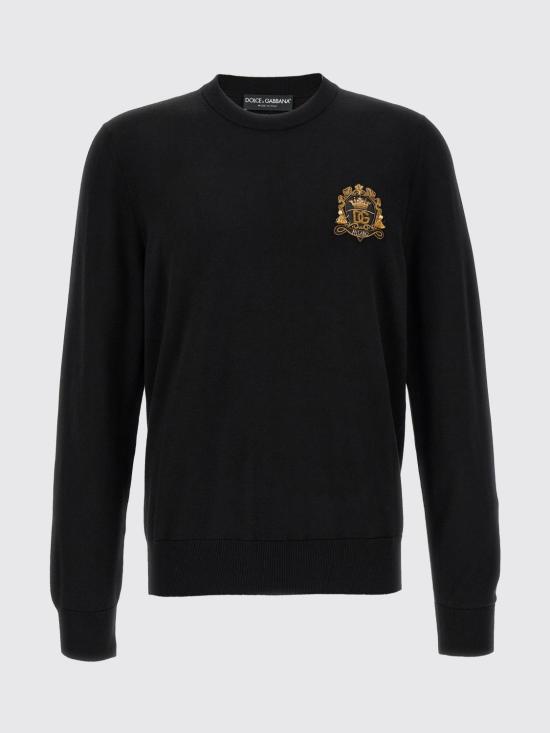 26SS 돌체앤가바나 스웨터 GXX02ZJDVG8 N0000 Black - DOLCE & GABBANA
