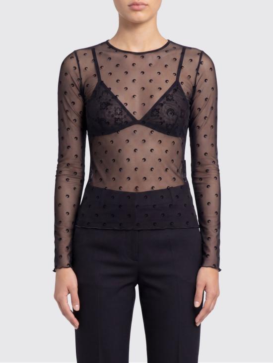 26SS 마린세르 긴팔 티셔츠 WTS006CJER0107 BK99 Black