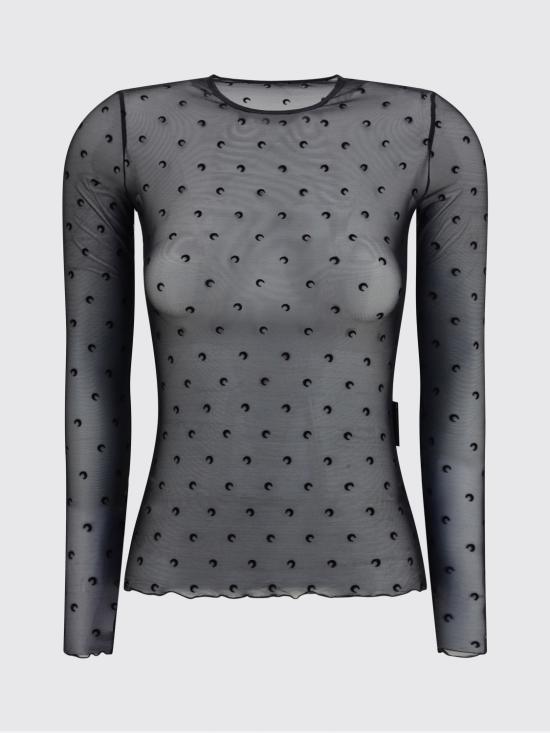 26SS 마린세르 긴팔 티셔츠 WTS006CJER0107 BK99 Black - MARINE SERRE