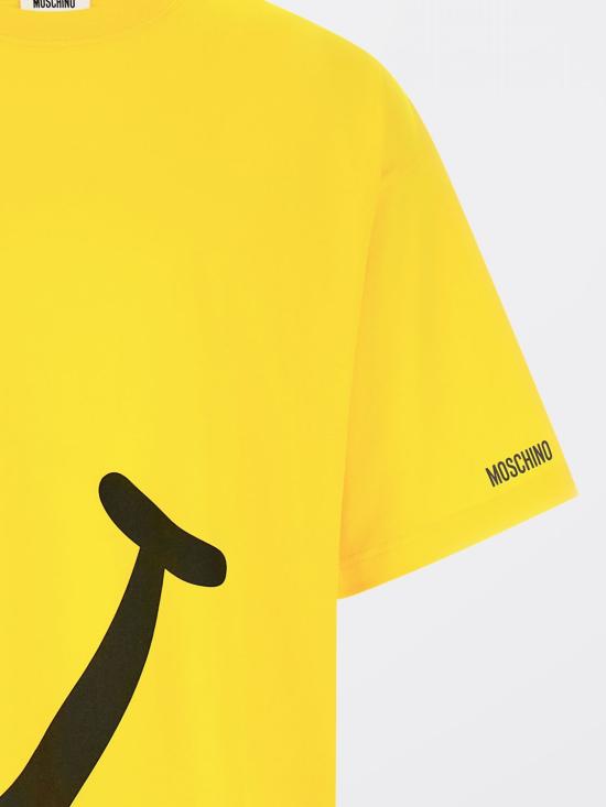 26SS 모스키노 반팔 티셔츠 07080241 1027 Yellow - MOSCHINO