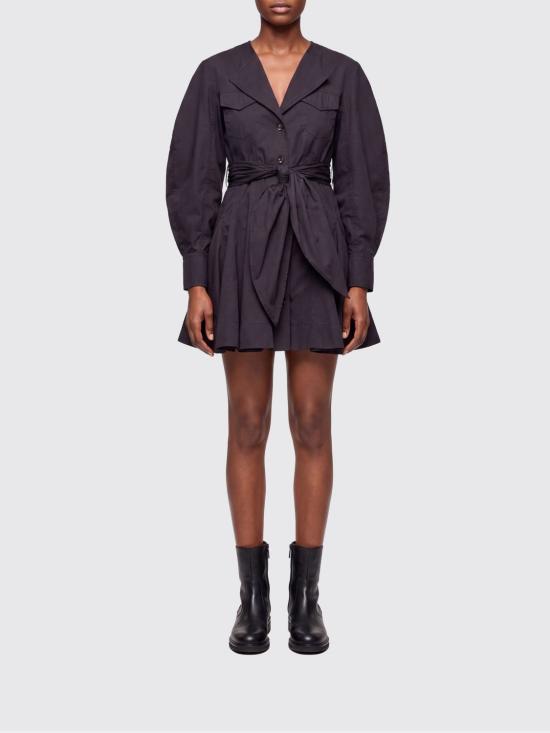 26SS 가니 롱 원피스 A1030479 099 Black