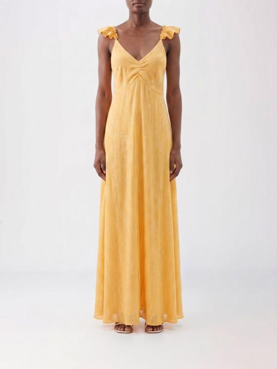 26SS 포르테포르테 롱 원피스 14892MYDRESS 1505 Tangerine