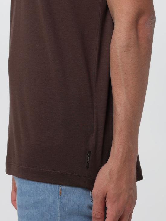 26SS 자노네 반팔 티셔츠 810324ZQ317 Z1495 Brown - ZANONE