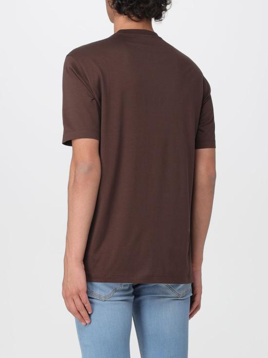 26SS 자노네 반팔 티셔츠 810324ZQ317 Z1495 Brown - ZANONE
