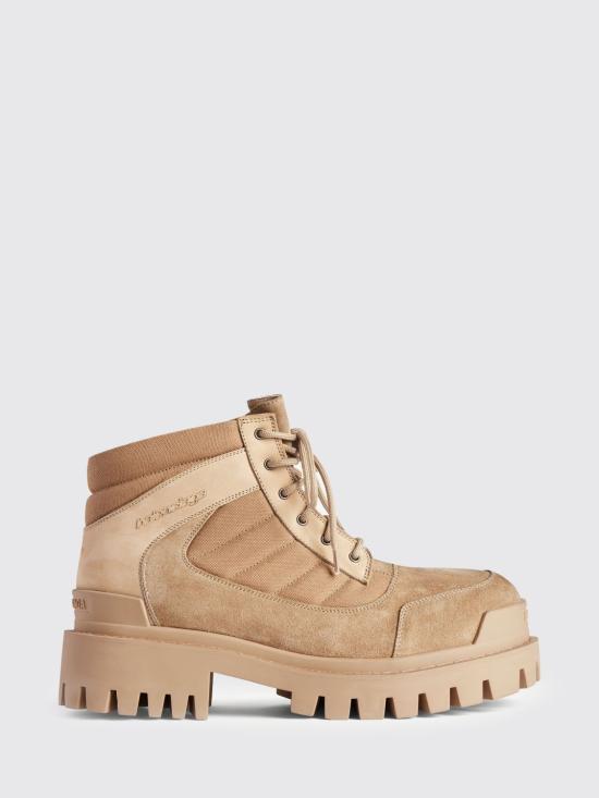 26SS 발렌시아가 컴뱃 스트라이크 로우 부츠 867708WCB45 9090 Beige