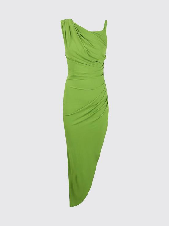 26SS 엘리자베타프랜치 롱 원피스 AB90661E2 AV3 Acid Green - ELISABETTA FRANCHI