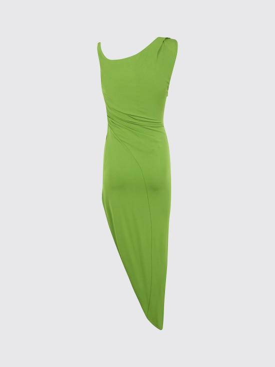 26SS 엘리자베타프랜치 롱 원피스 AB90661E2 AV3 Acid Green - ELISABETTA FRANCHI