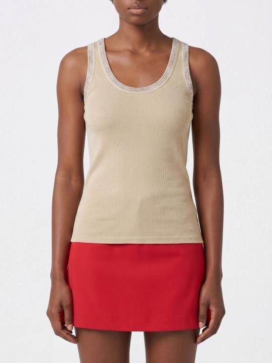 26SS 파트리지아페페 민소매 티셔츠 8M1787J373 B877 Beige