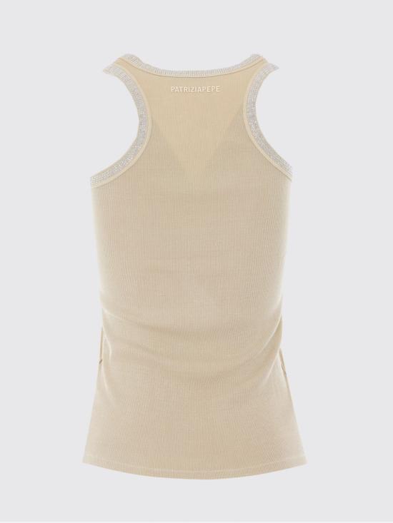 26SS 파트리지아페페 민소매 티셔츠 8M1787J373 B877 Beige - PATRIZIA PEPE