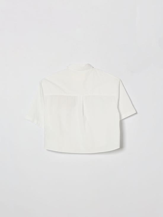 26SS [키즈] 시모네타 셔츠 SY5A01P0013 100VE White - SIMONETTA