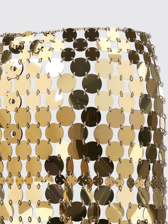 26SS 파코라반 숏 스커트 26PIJU157PS0129 P712 Gold - PACO RABANNE