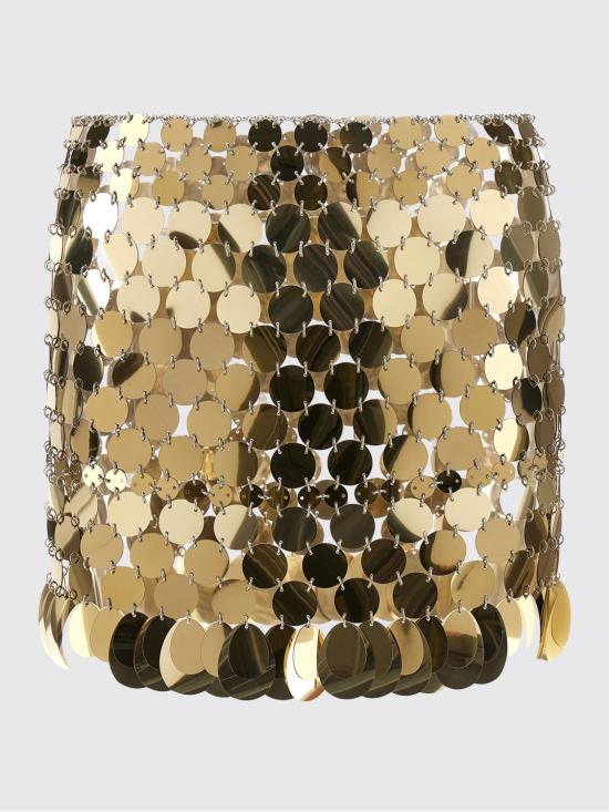 26SS 파코라반 숏 스커트 26PIJU157PS0129 P712 Gold - PACO RABANNE