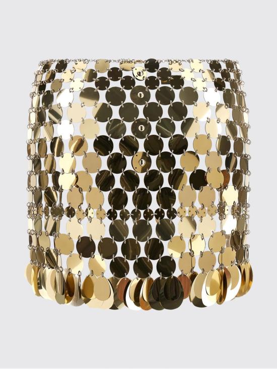 26SS 파코라반 숏 스커트 26PIJU157PS0129 P712 Gold - PACO RABANNE