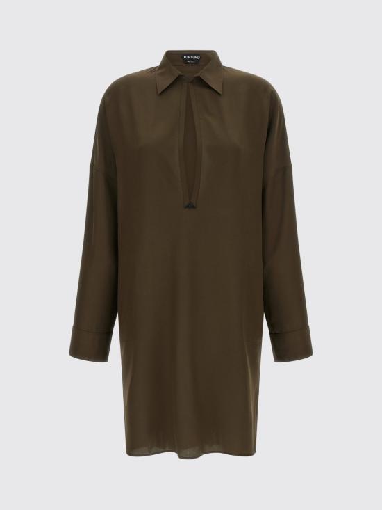 26SS 톰포드 롱 원피스 AB3632FAX1703 GCW Green - TOMFORD