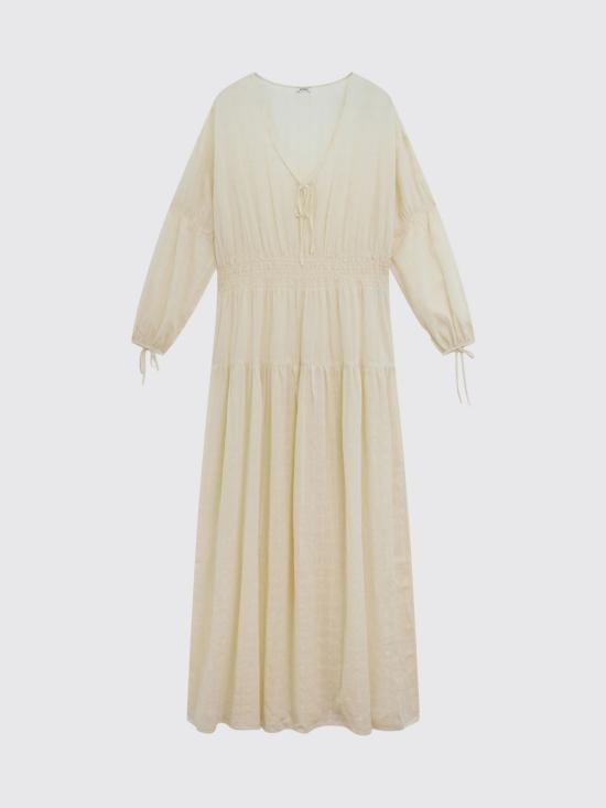 26SS 아스페시 롱 원피스 2968M060 45017 Yellow Cream - ASPESI