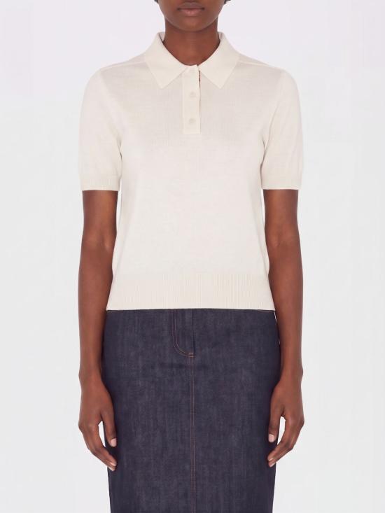 26SS 버버리 울 폴로 셔츠 8112168 White