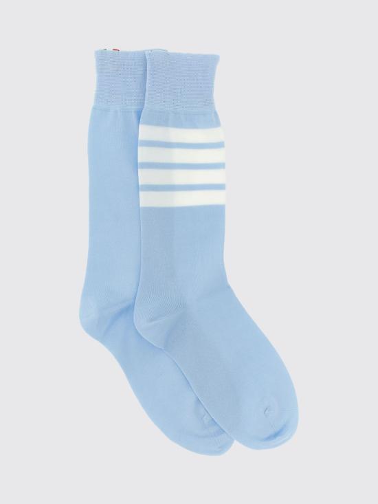 26SS 톰브라운 라이트웨이트 코튼 4바 미드카프 삭스 FAS020B01690 450 Blue 1