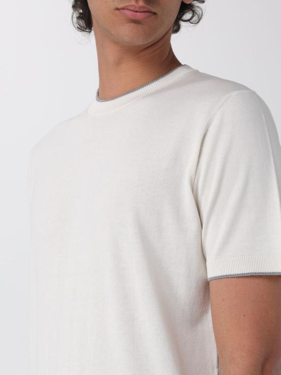 26SS 꼬르넬리아니 스웨터 27M5502725131 028 White - CORNELIANI
