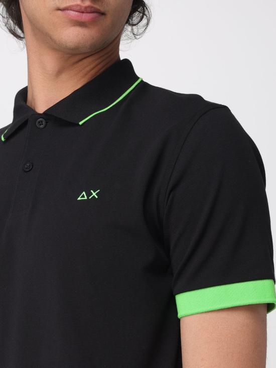 26SS 썬 68 폴로 티셔츠 A36120 11 Black - SUN 68